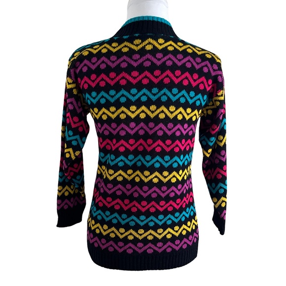 Girls Jet Set Sweater Stripped Vintage Sweater I Girls 14 - Picture 3 of 9